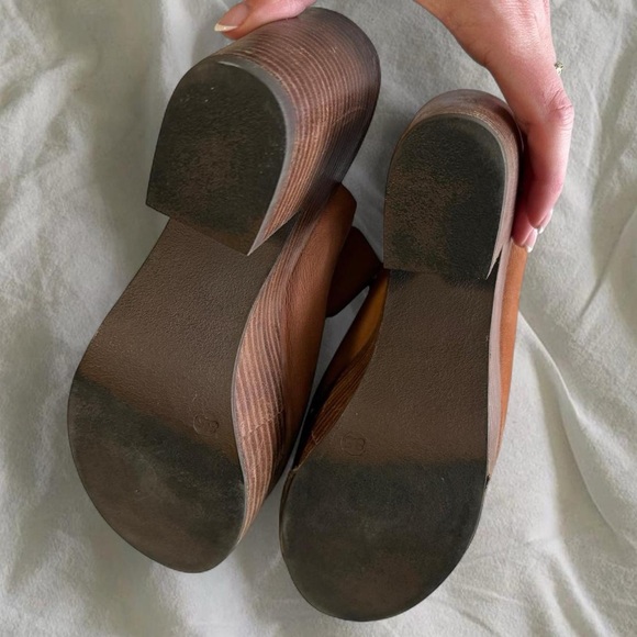 Brown Platform Mules - Picture 5 of 6